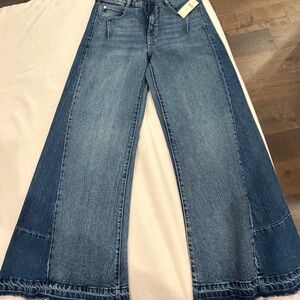 Pilcro Flare Jeans in Classic Blue